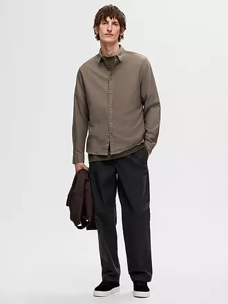 SELECTED | Chemise en flanelle slim fit SLHSLIMOWEN | hellbraun